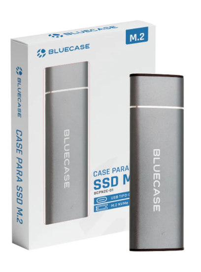 Case SSD M.2 NVME USB-C 3.1 BCPN2C Cinza BlueCase