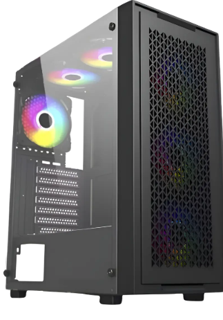 Gabinete Gamer Bg-050 X-Frame Preto/Cinza Bluecase
