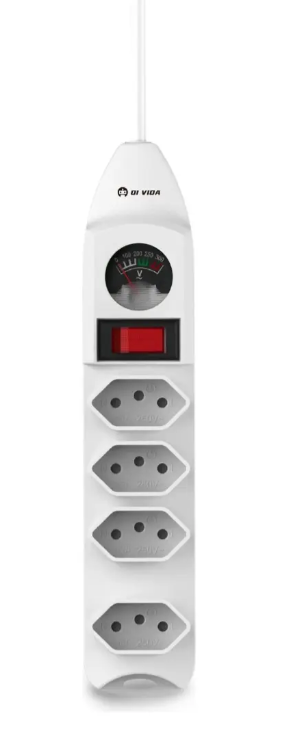 Filtro de linha 5 Tomadas Branco Oi-0115