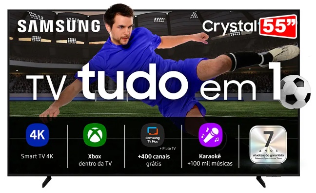 Monitor TV 55" LED Smart 4k UN55U8100GXZD Samsung