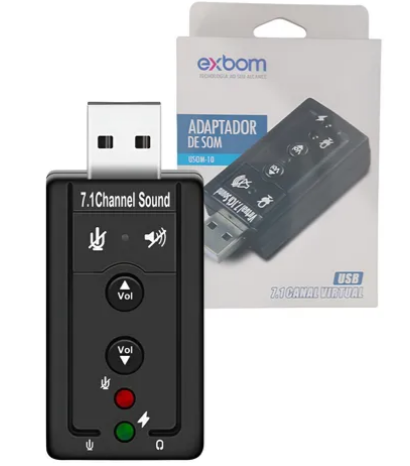 Adaptador USB/Áudio 7.1