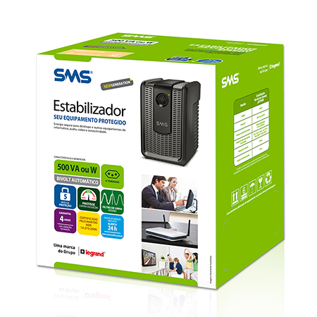 Estabilizador 500VA Monovolt Revolution SMS