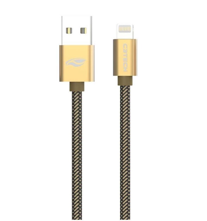 Cabo USB 2,00m p/ Iphone CB-210GD Dourado C3Tech