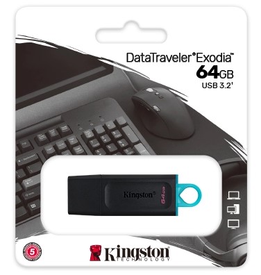 Pen Drive 64GB DataTraveler Exodia Kingston